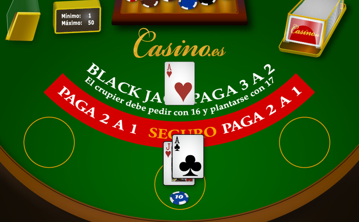 Mesa blackjack europeo